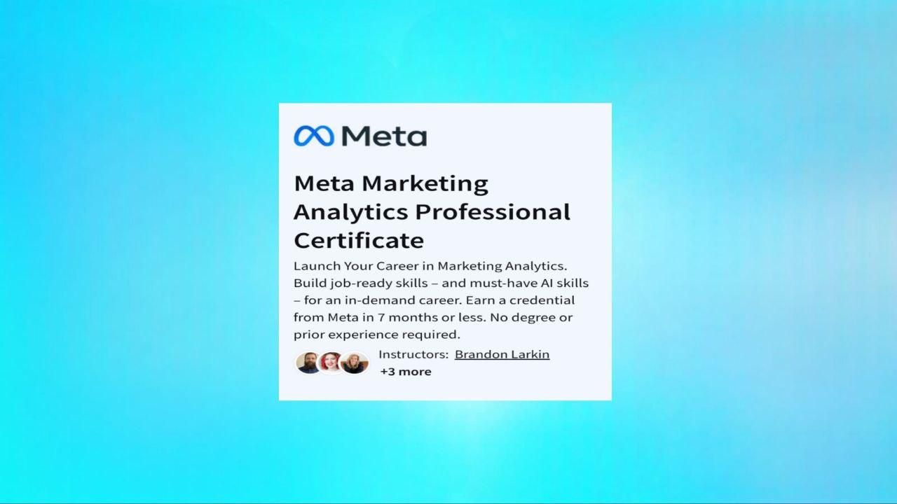 קורסים חדשים מבית Meta ב-Coursera עם תעודת מקצוע 2025